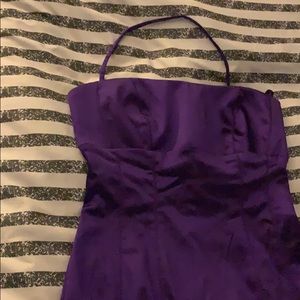 Purple Satin Dress